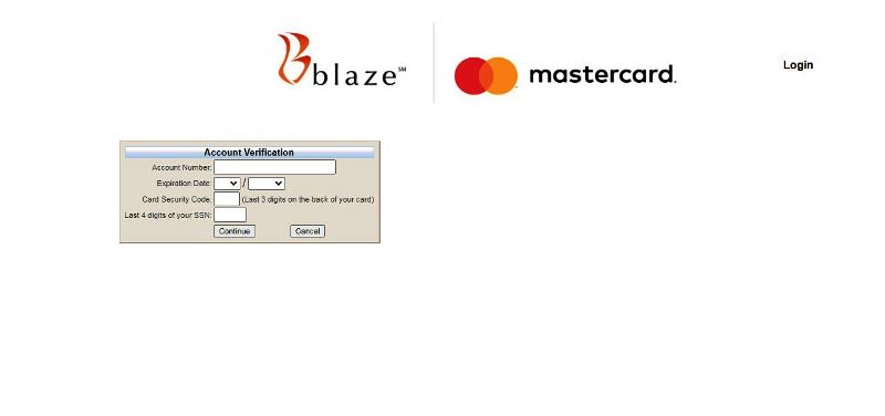 blaze credit card forgot password 2